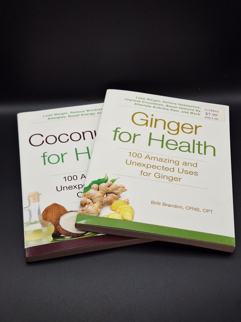 Holistic Natural Health Wellness Guide Book Lot 2 Coconut Ginger Remedies